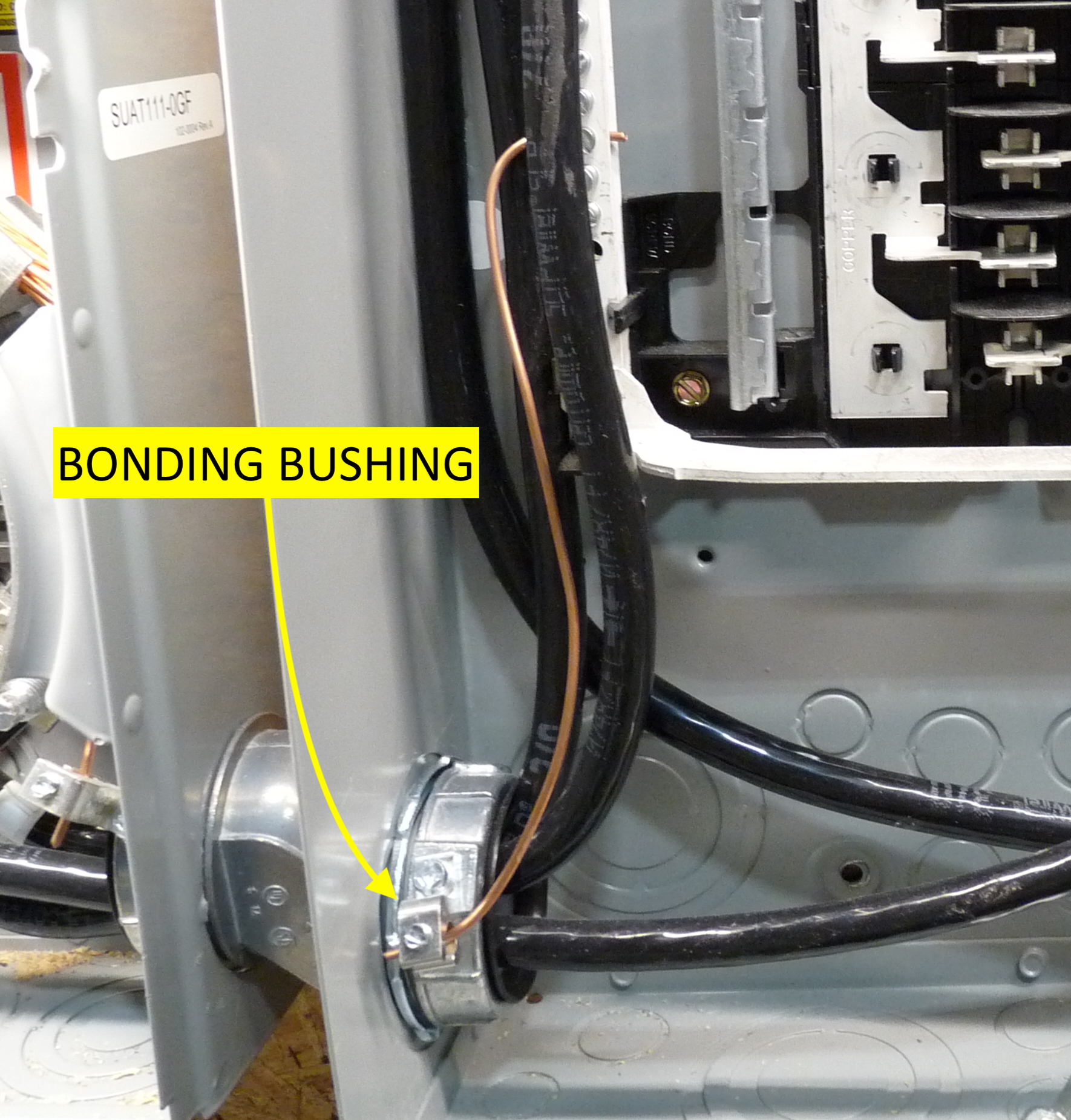 Bonding Bushings InterNACHI Inspection Narrative Library