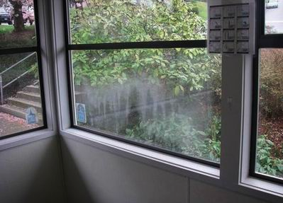 Cloudy double-pane windows are to be expected with time