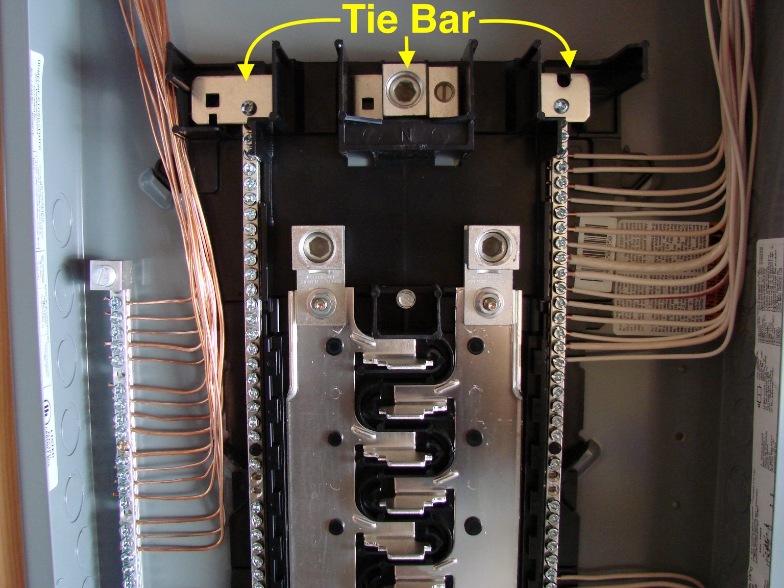 Neutral And Ground On Same Bus Bar Subpanel Sub-panel Concerns – InterNACHI Inspection Narrative Library